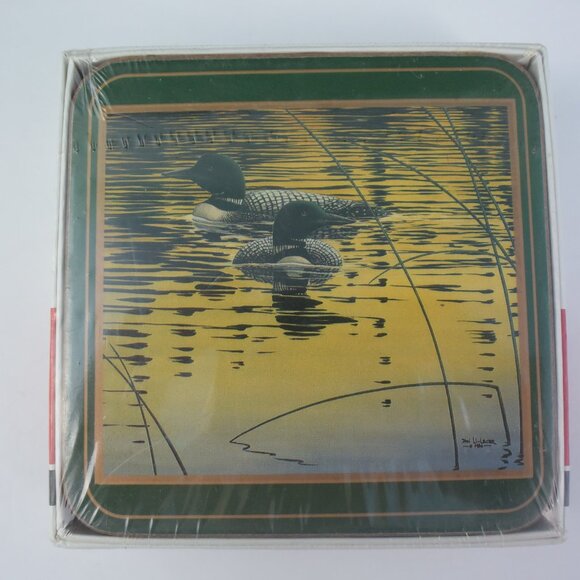 Pimpernel Loon Coasters NIP, Set of 6 Pimpernel Coasters Unused Unopened - Picture 1 of 7